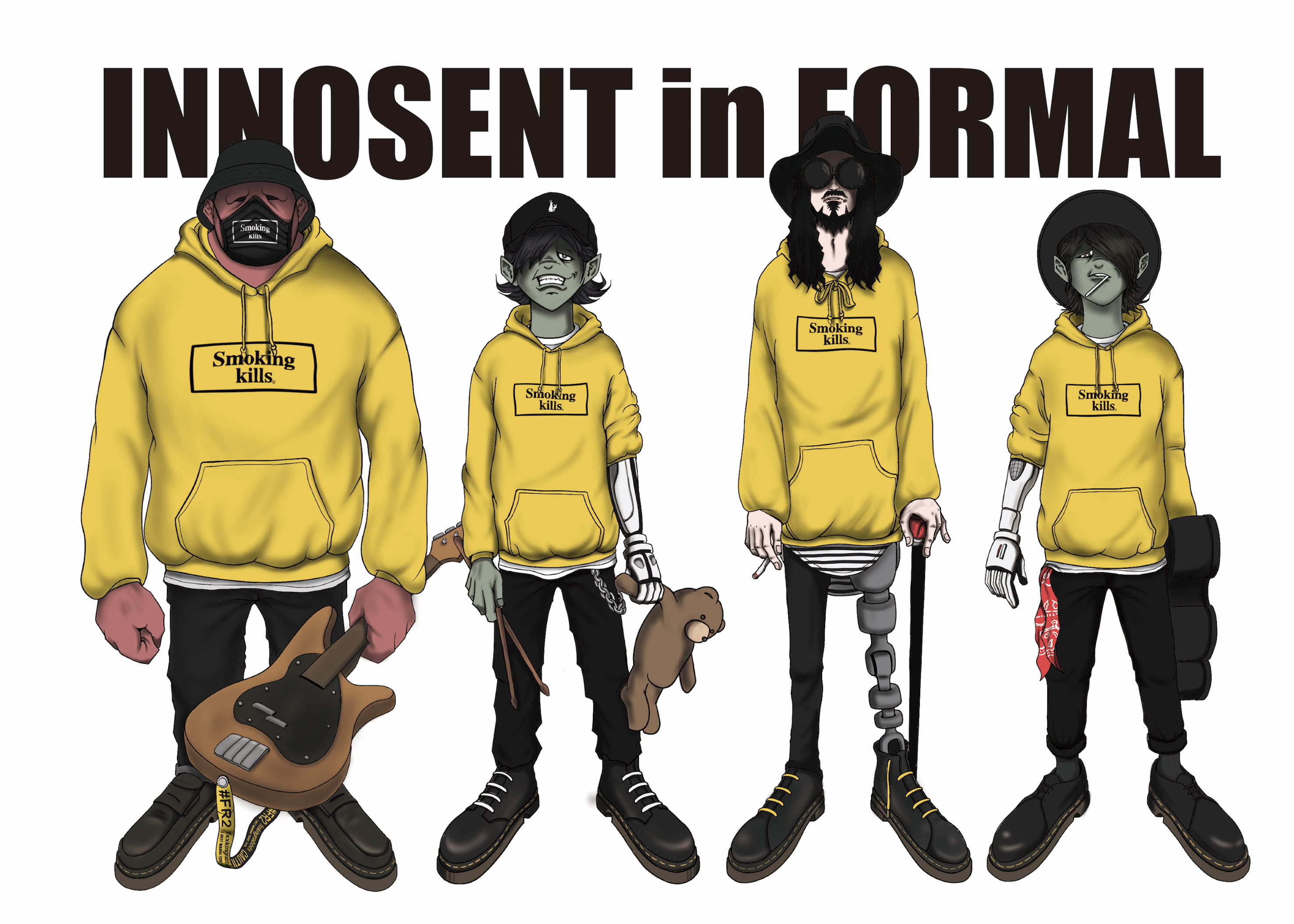 yellow artist hoodie